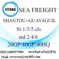 Shantou Porto Mar transporte de mercadorias para Guayaquil